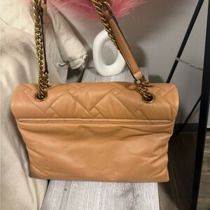 Kurt Geiger Tan Quilted Shoulder Bag